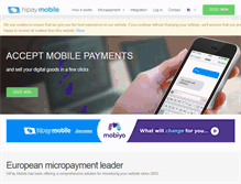 Tablet Screenshot of hipaymobile.com